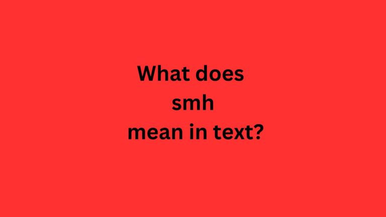 What Does Smh Mean In Text