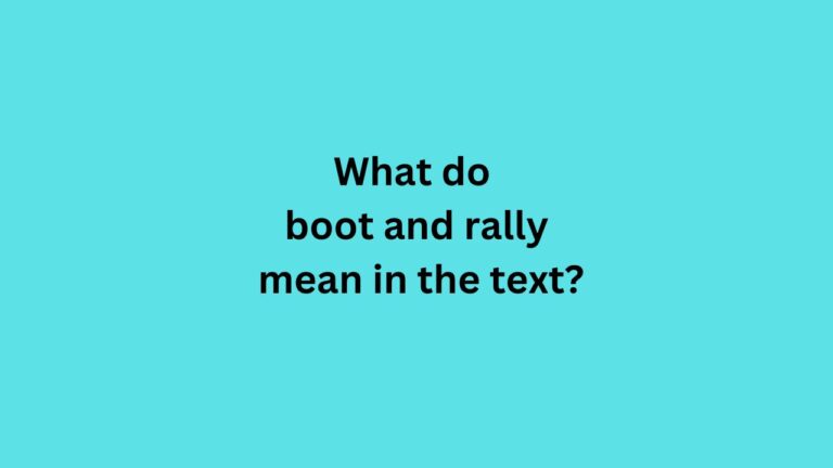 boot and rally